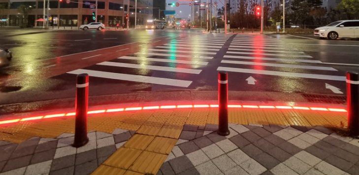 울산시, 횡단보도 바닥 불 밝힌다… ‘밝은도로 만들기 사업’