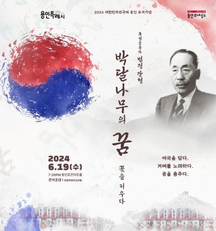 단국대, 독립운동가 범정 장형 일대기 창작무용극 선봬