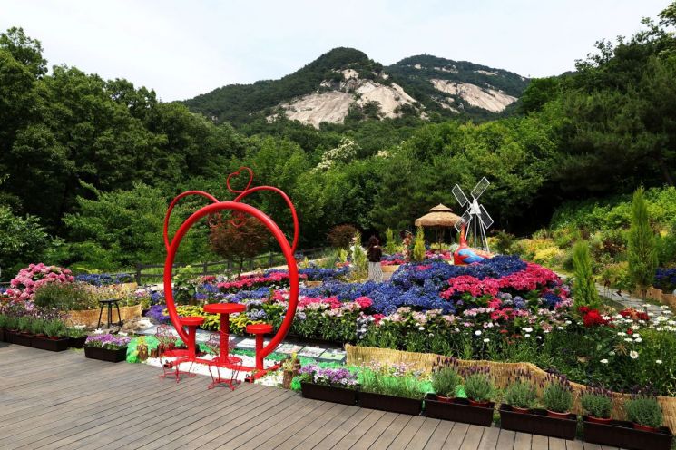 불암산 힐링타운내 수국정원