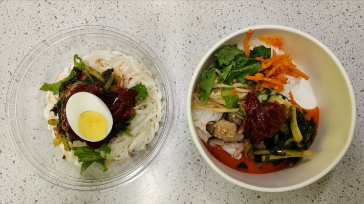 [먹어보니]불지 않는 칼빔면·아삭한 비빔밥