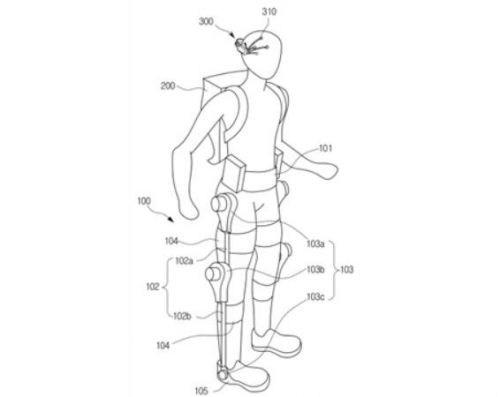 삼성전자가 기술나눔으로 제공할 '착용형 로봇 및 그 제어 방법'  특허. 이미지출처=산업통상자원부