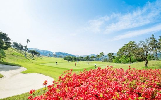 백제 컨트리클럽은 나무와 꽃이 어루어진 걷기 골프의 최적 장소다.