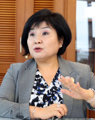 김미영 금감원 소보처장, 신한銀과 남강고 찾아 특강