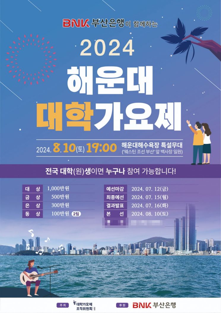 ‘2024 해운대 대학가요제’ 포스터.