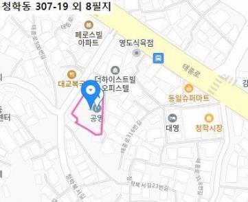 15분도시 비전투어시즌2 영도구 위치도.