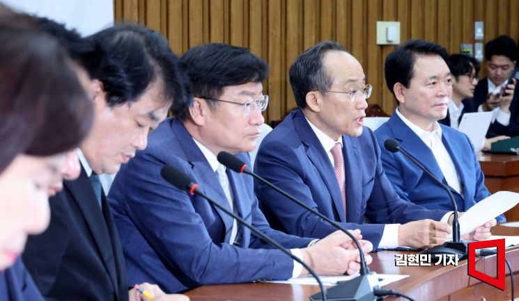 [포토] 국힘 추경호 “청탁금지법 식사비 3만원에서 5만원으로”