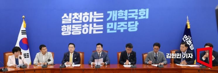 민주당, 노란봉투법·전세사기특별법 등 당론 채택…25일 처리 예정