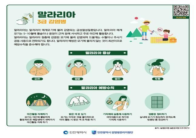 인천 강화군 말라리아 경보 발령…매개모기 개체수 2주 연속 증가