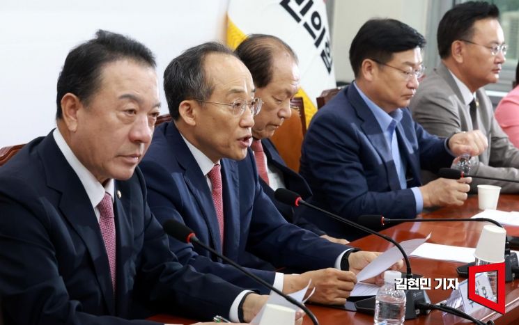 [포토] 추경호, 野 '2차 탄핵 청문회' 추진에 "국민갈등·국정혼란만"