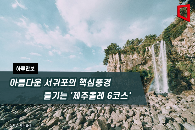 [하루만보]아름다운 서귀포의 핵심풍경 즐기는 '제주올레 6코스'