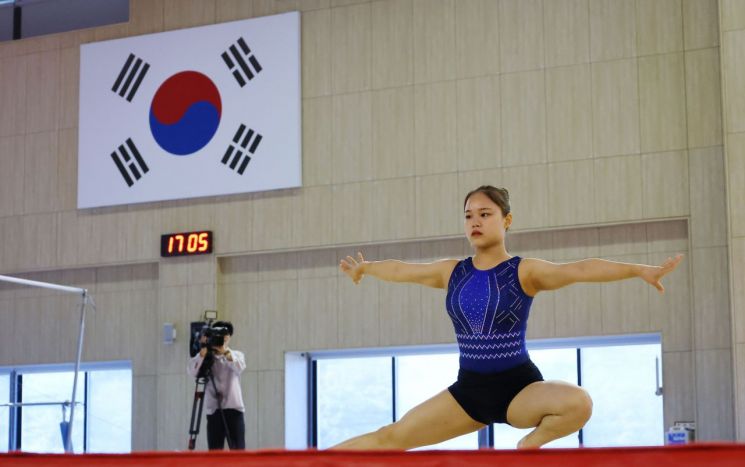 파리올림픽 앞두고 훈련하는 여서정. [사진제공=연합뉴스]