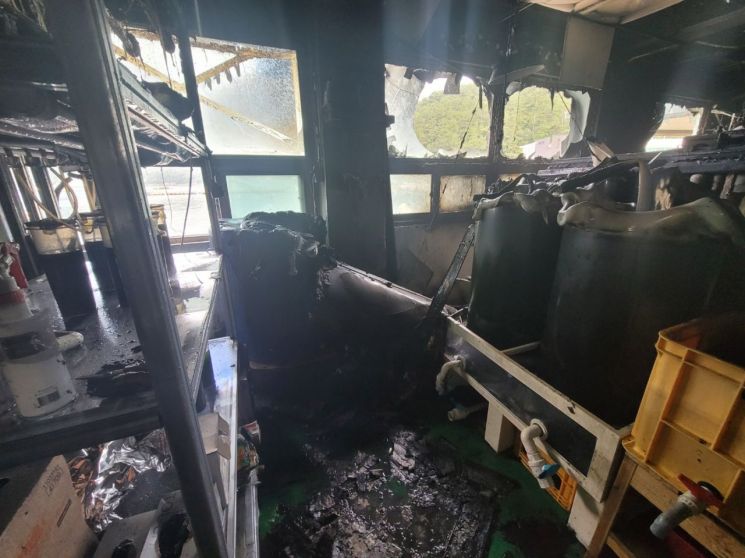 통영 남동해수산연구소 연구동 ‘불’ … 인명피해 없어