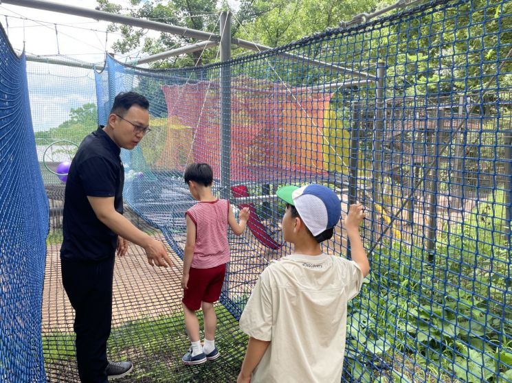 지난달 31일 진행된  ‘여름방학 어린이와 함께하는 천안시티투어’모습