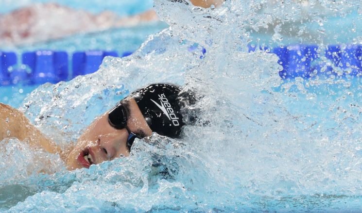 한국, 수영 男 혼계영 400ｍ 결승 진출 실패…예선 13위[파리올림픽]