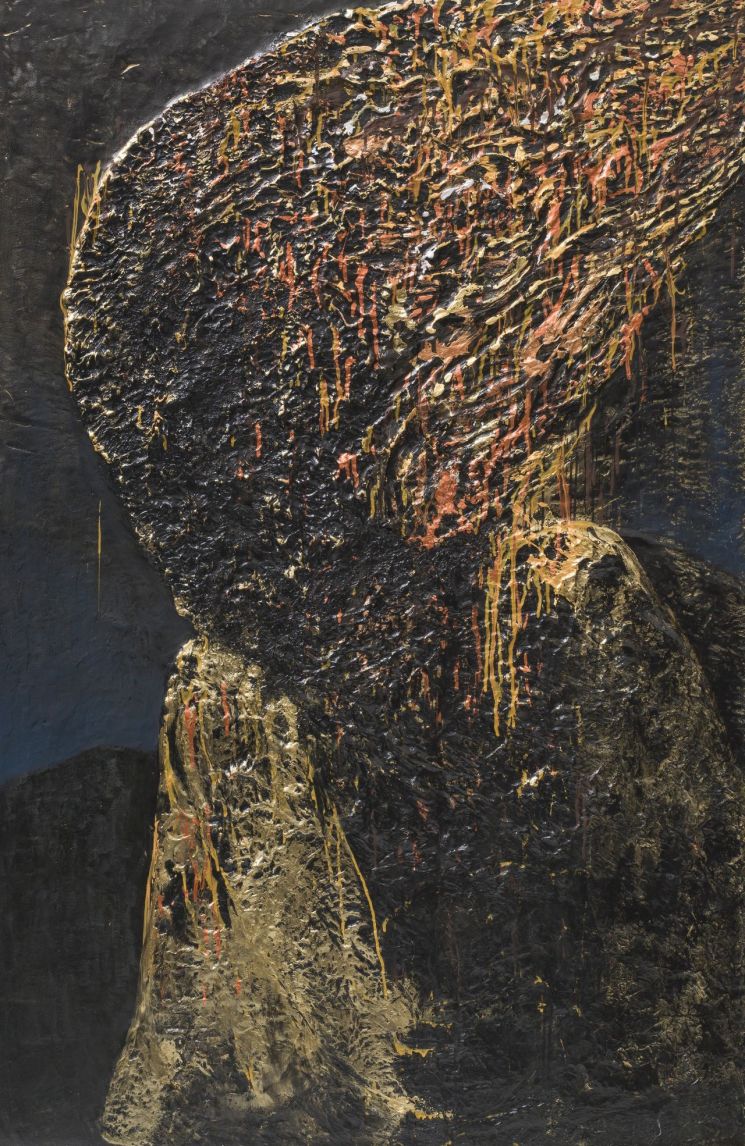 길 후 GIl-hu, 현자 The Wise Man, 2022, Mixed media on canvas 캔버스에 혼합매체, 200x130cm. [사진제공 = 학고재]