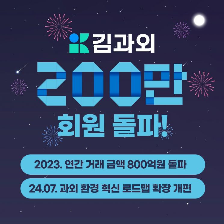 김과외, 200만 회원 돌파