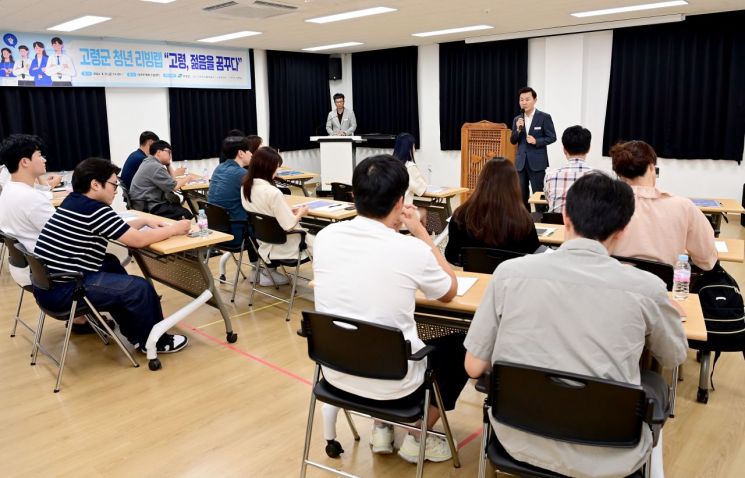 고령군이 청년 창업가 네트워크 강화를 위한 리빙랩을 개최하고 있다.