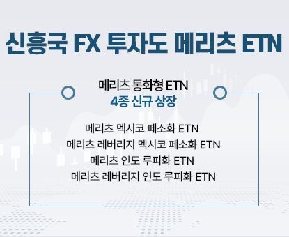 메리츠증권, 내일 멕시코·인도 통화형 ETN 4종 출시