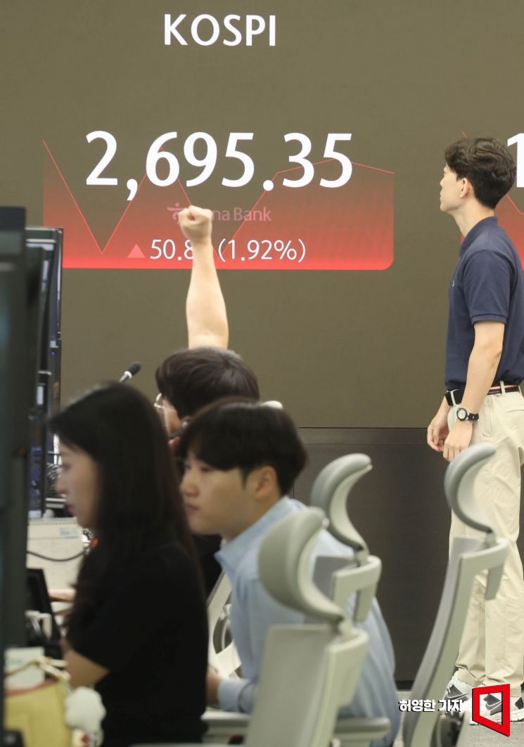코스피, 돌아온 외국인…2700선 턱밑까지↑