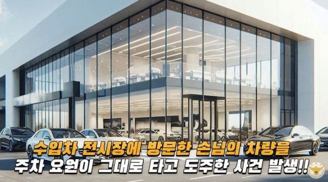"내 차 어디갔지"…외제차 전시장 주차요원, 고객차 타고 도주