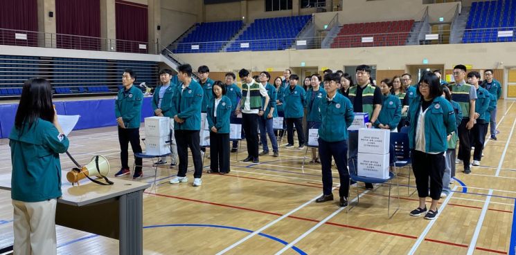 고성군, 2024년 을지연습 행정기관 실제 소산훈련 실시.