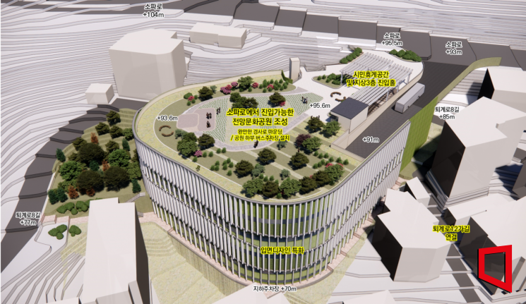 회현제2시민아파트 부지에 들어서는 복합문화공간 조감도(자료=서울시)