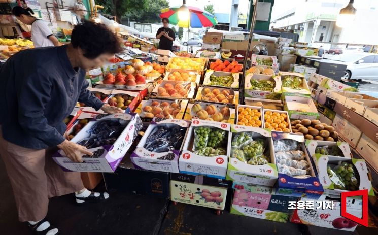 '역대 최대' 자금 투입…"사과·돼지고기 27만톤 풀고, 고등어는 반값" 설 물가안정 총력전
