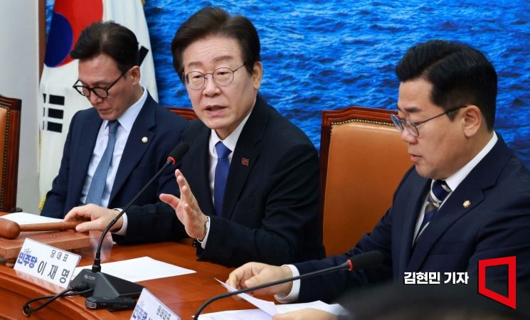 [포토]이재명 "韓과 상당한 공감…허심탄회·솔직한 대화 오갔다"