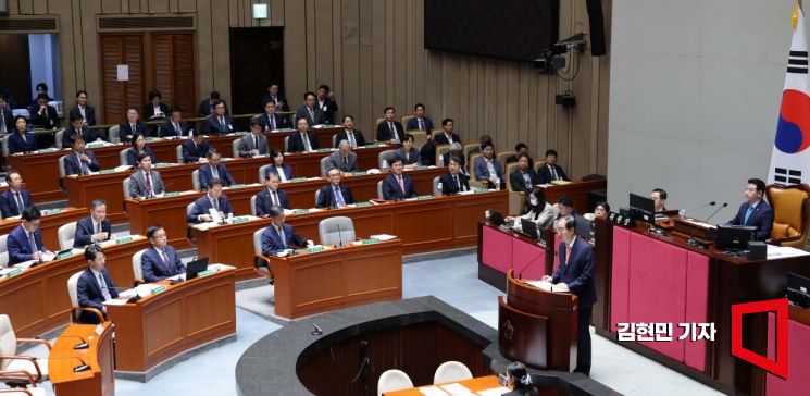 [포토] 예결위 인사말하는 한덕수 총리
