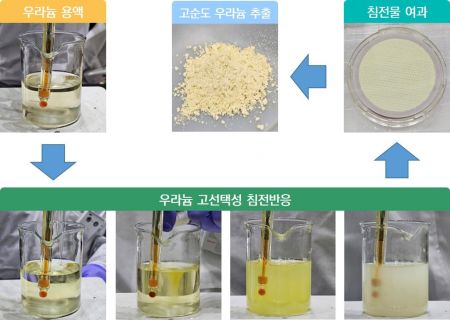 ‘순도 90% 이상’ 원자력硏, 우라늄 추출 新기술 개발