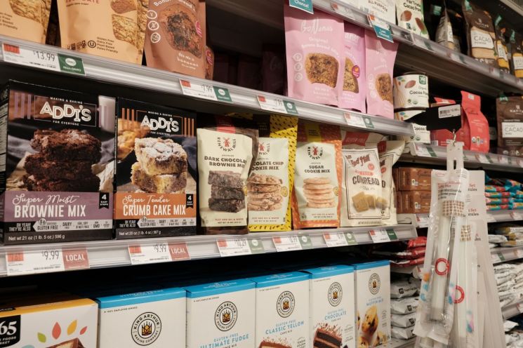 미국 뉴욕 홀푸드마켓에 진열된 리뉴얼밀의 쿠키킥스. 사진=임온유 기자 ioy@