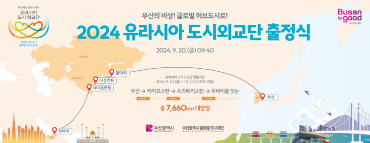‘유라시아 도시외교단’ 출정식 개최… 부산시, 민간외교활동 돌입