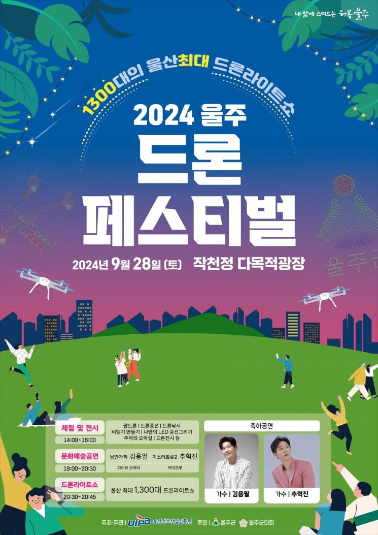 울주군이 ‘2024 울주 드론 페스티벌’을 개최한다.