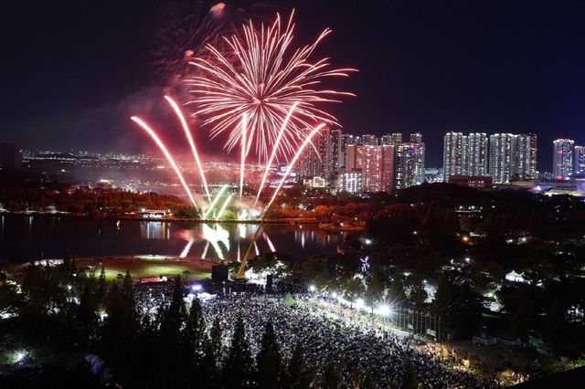 2023 고양호수예술축제 불꽃놀이.＜사진=고양시＞