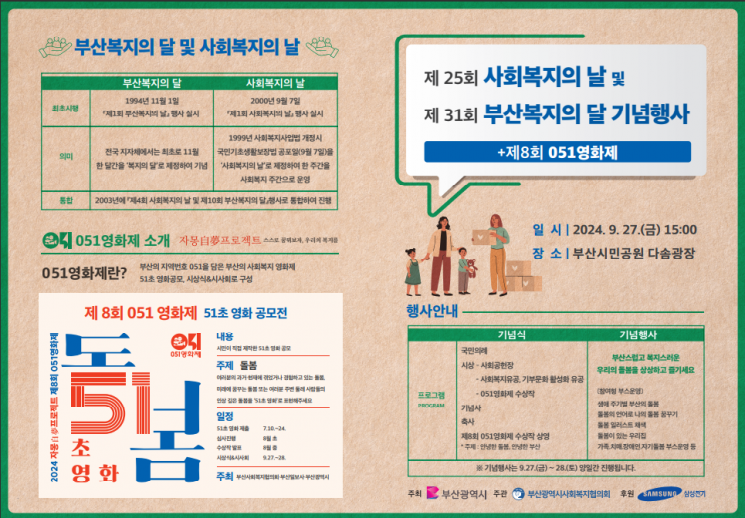 부산시, 제31회 부산복지의 달 기념식 개최