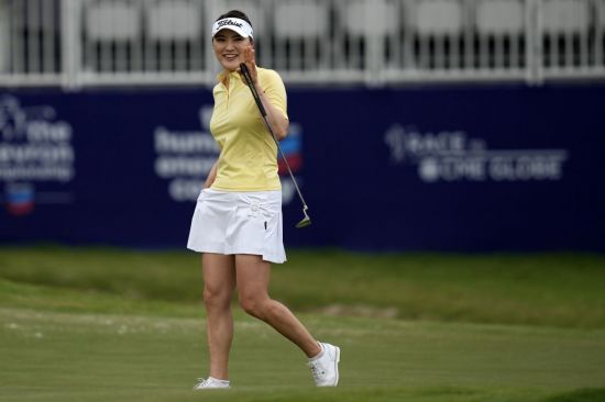 Soyeon Ryu is smiling at the Chevron Championship, a major LPGA tour tournament, her retirement game last April.