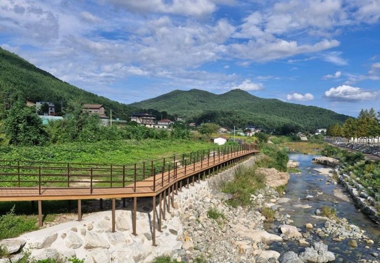 울주군, 작괘천 하천변 보행로 개설