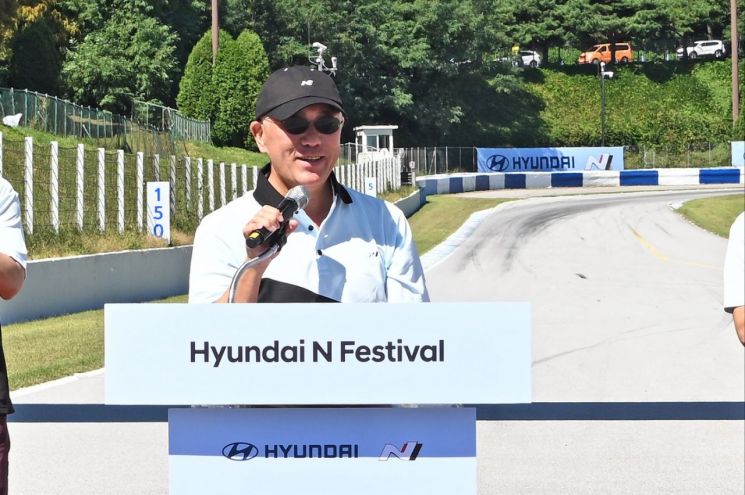"車경주대회 저변 확산" N페스티벌 현장 찾은 정의선 회장