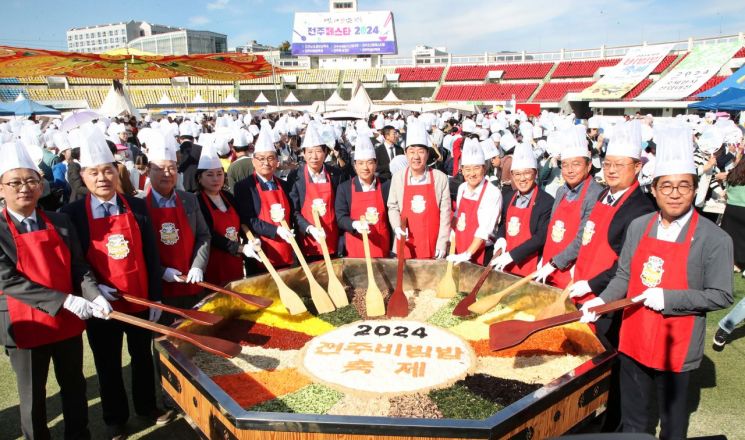 1963명이 함께 비볐다…전주비빔밥 한국기록 등재