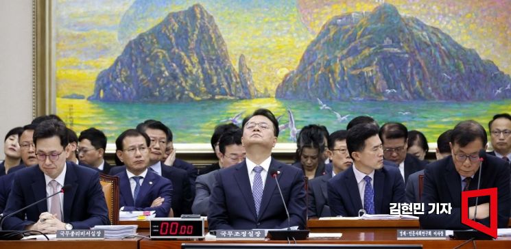 [포토] 정무위 국정감사 출석한 방기선 국무조정실장