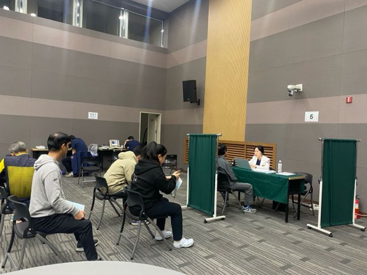 양주시가 지난 10일, 11일 양일간 화학물질, 분진, 소음 등 각종 유해인자에 노출되는 시 소속 현업근로자을 대상으로 ‘특수건강진단’을 실시하고 있다. <사진=양주시>