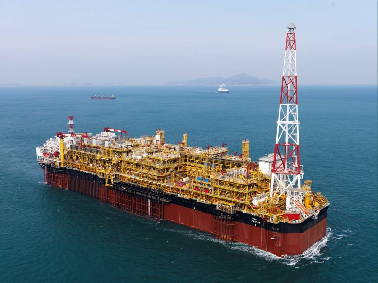 한화오션이 건조해 인도한 FPSO. [사진제공=한화오션]