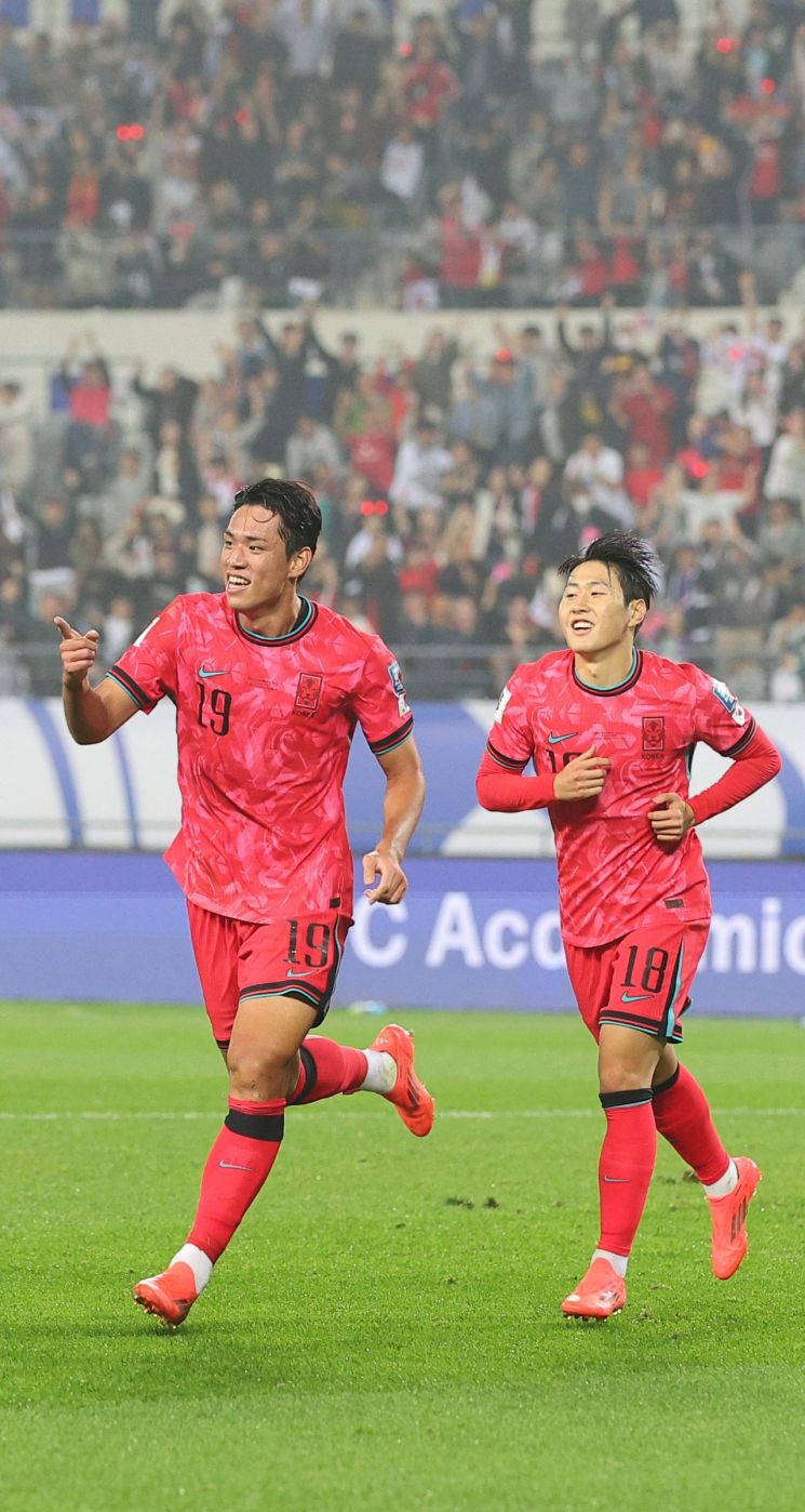 홍명보호, 이라크전 전반 1-0 리드…오세훈 데뷔골