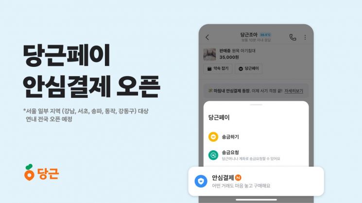 당근서 중고 거래할 때도 '안심결제'한다