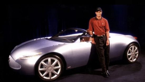 Tiger Woods likes the Buick Bengal modeled after him. (Photo provided by Buick)