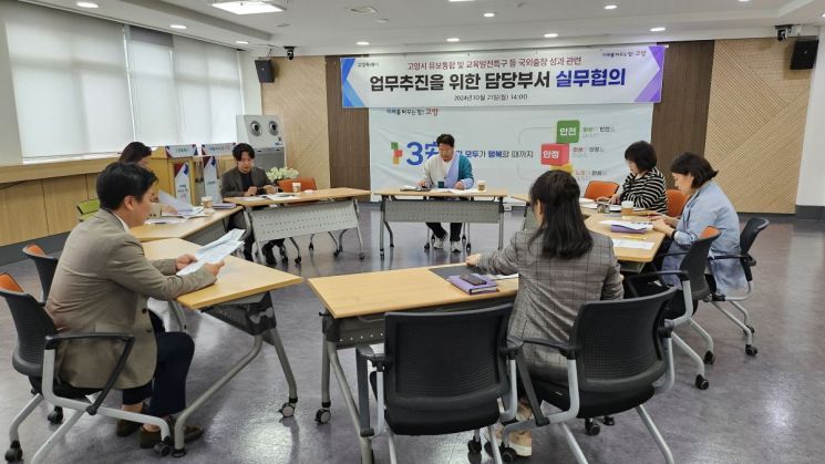 고양특례시는 지난 21일 시청에서 지난달 21일부터 24일까지 호주 출장 중 거둔 주요 성과 추진을 위한 담당부서 실무협의를 진행하고 있다. ＜사진=고양시＞