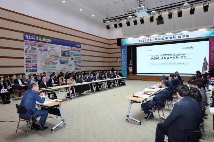 AI 혁신 거점 도약… 포항시, 내년도 주요업무계획 보고 마무리
