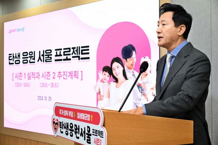 오세훈 "어렵게 살려낸 출생아 증가, 저출생 해결 퍼스트무버 될 것"(종합)