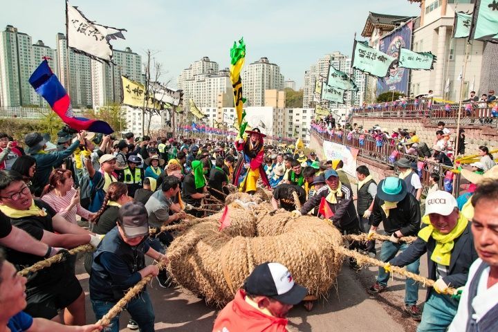 지난해 열린 당진 기지시줄다리기축제 모습. /당진시