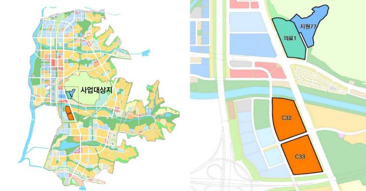 동탄2신도시 '종합병원 건립 패캐지형 개발사업' 대상지. LH 홈페이지